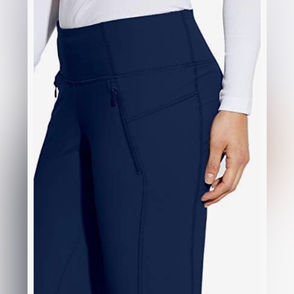 Grey's Anatomy Pants - Grey's Anatomy Edge Navy Blue Flare Leg Cargo Scrubs